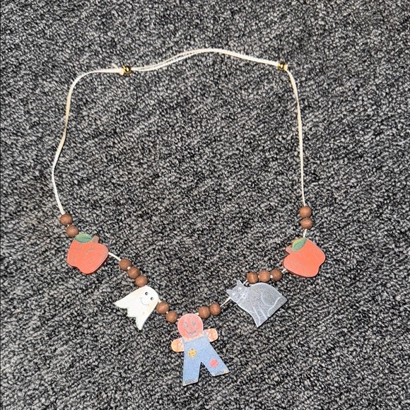 Fun Halloween Necklace with Charms Adjustable Length - Picture 2 of 4